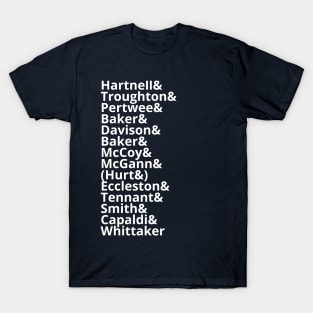 All 13 Doctors, plus Hurt T-Shirt